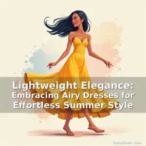 Artistic representation for Lightweight Elegance: Embracing Airy Dresses for Effortless Summer Style