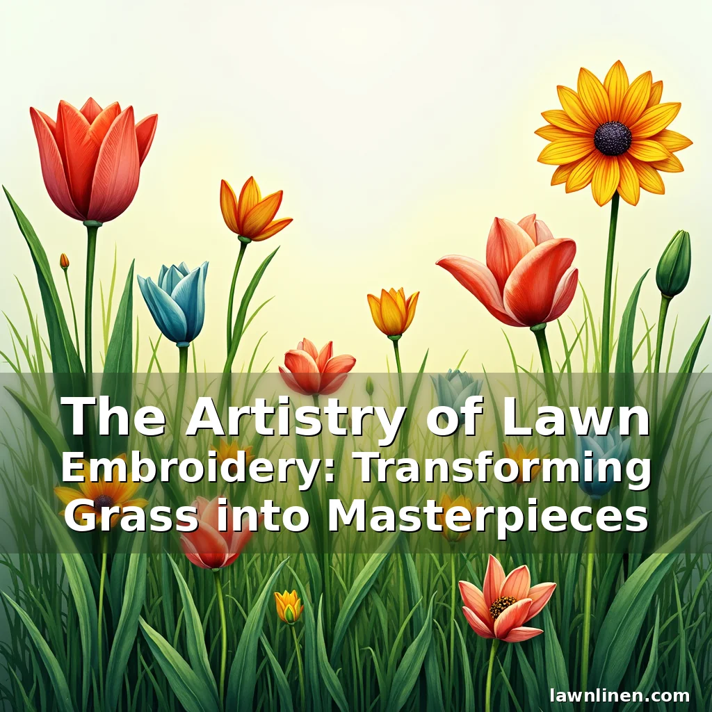 Read more about the article The Artistry of Lawn Embroidery: Transforming Grass into Masterpieces