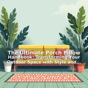 Read more about the article The Ultimate Porch Pillow Handbook: Transforming Your Outdoor Space with Style and Comfort