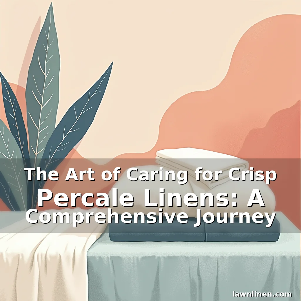 Read more about the article The Art of Caring for Crisp Percale Linens: A Comprehensive Journey