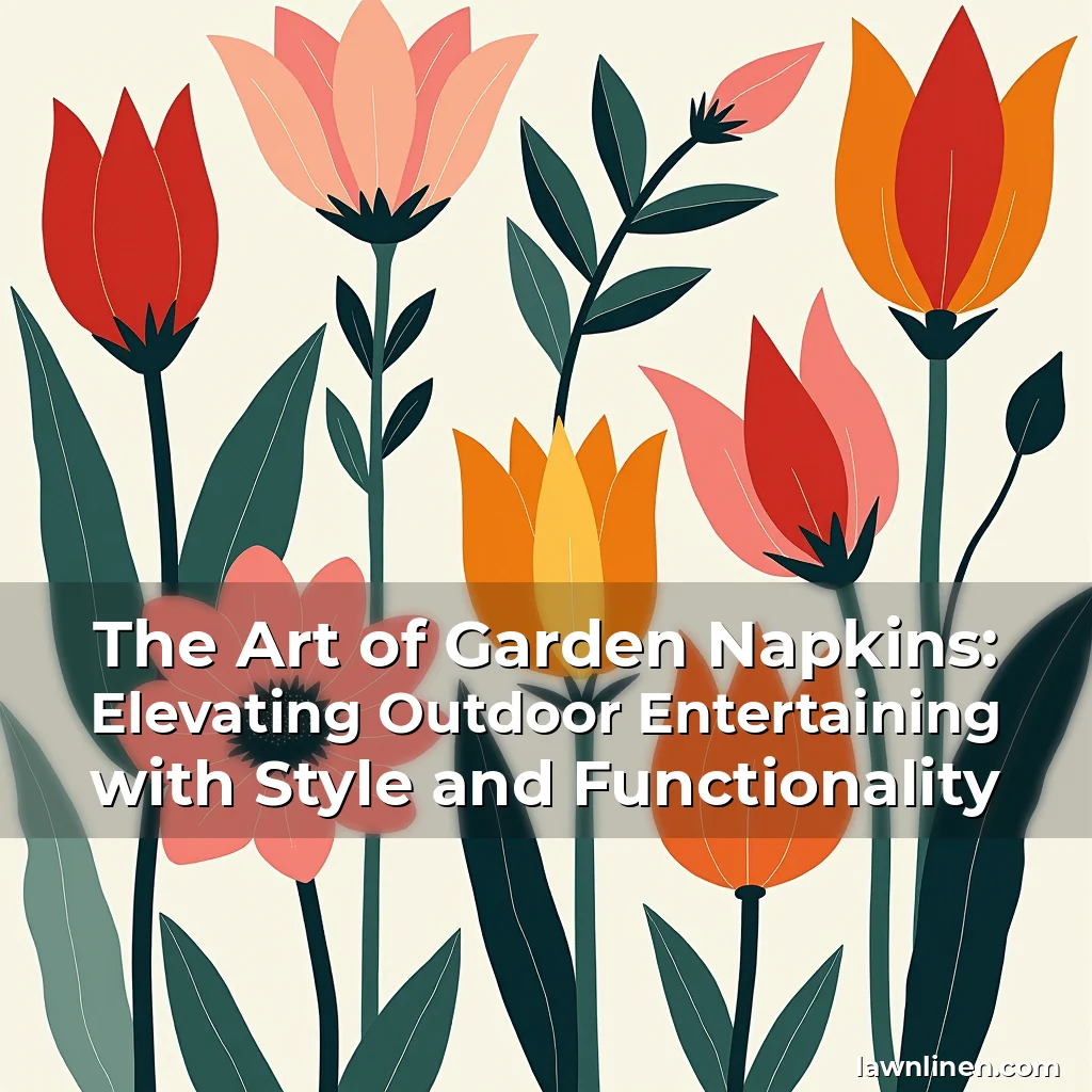 Read more about the article The Art of Garden Napkins: Elevating Outdoor Entertaining with Style and Functionality