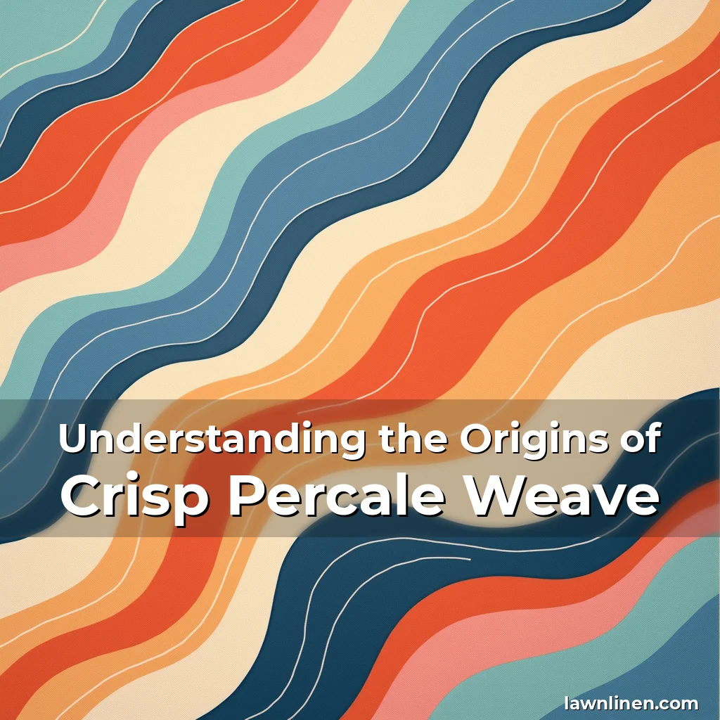 Read more about the article Understanding the Origins of Crisp Percale Weave