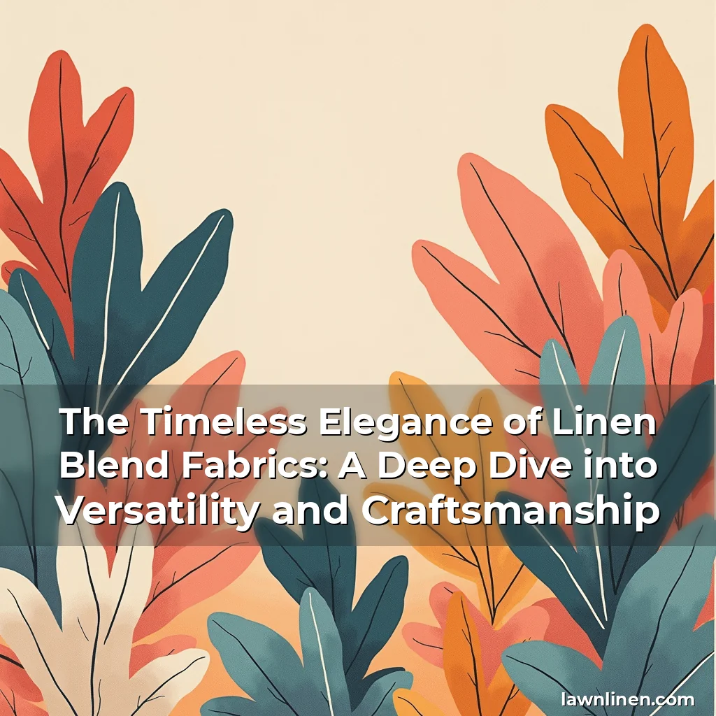 Read more about the article The Timeless Elegance of Linen Blend Fabrics: A Deep Dive into Versatility and Craftsmanship